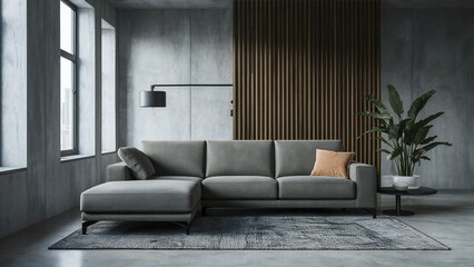 living interior with sofa