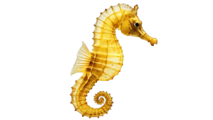 sea horse isolated on white background , transparent png image