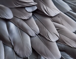 Obraz premium dark black feathers background as beautiful abstract wallpaper header
