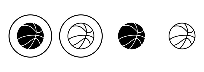 Basketball icon set. Basketball ball icon. Basketball logo vector icon