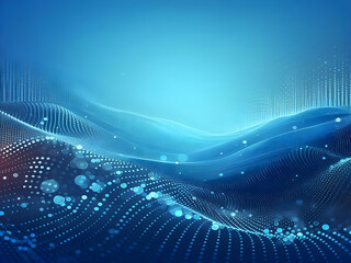 A blue abstract background with dots Shiny blue abstraction