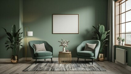 interior of a room with a sofa