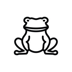 frog icon or logo design isolated sign symbol vector illustration. A collection of high quality black line style vector icons