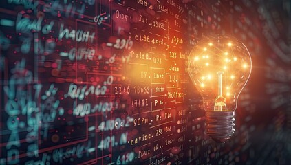 Illuminating Idea on a Wall of Mathematical Equations