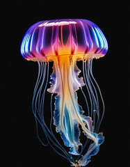 Méduse bioluminescente