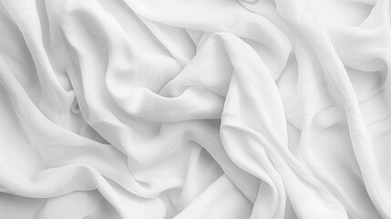 Obraz premium Lightweight, airy white textile with a subtle holey design. Clean fabric texture concept
