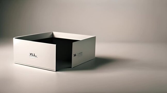 Realistic cardboard Box Mockup set side, front and top, open and closed, isolated on white background. Parcel packaging template