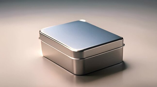 Rectangular tin packaging 