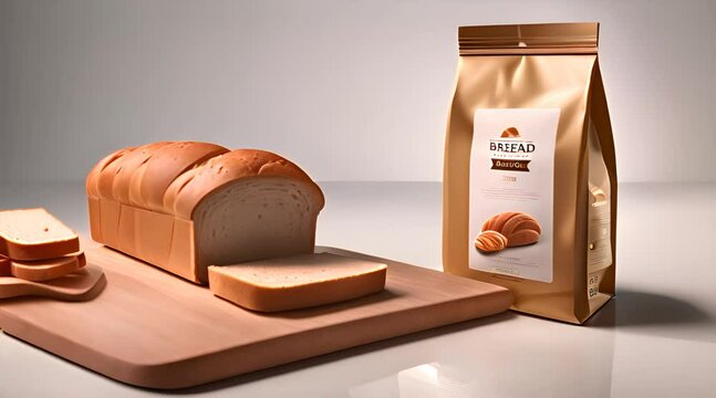 Piece of white bread with sesame seeds