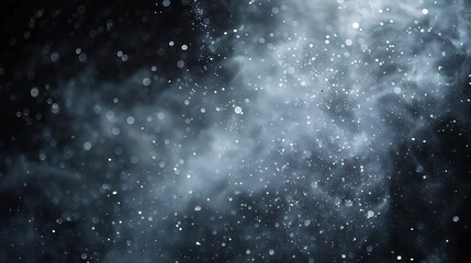 Obraz premium Million of Star Dust Photo image of falling down shower rain snow heavy snows storm flying Freeze shot on black background isolated overlay Spray water fog smoke as star particle on wi : Generative AI