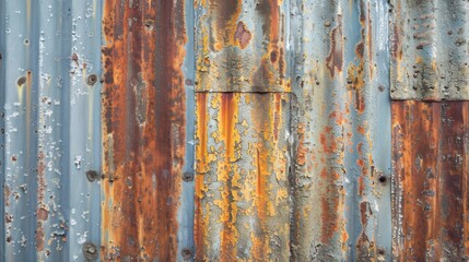 Background with a weathered iron sheet surface