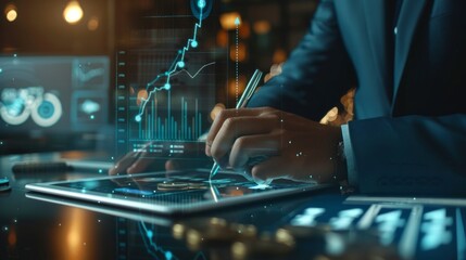 Bank raised interest rate, high investors invest money return investment. Mutual funds strategy increase revenue dividends. Business world, successful knowledge finance equity. Income pension to grow