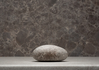 natural stones for product presentation. stones with texture in a composition for a podium...