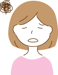 モヤモヤした女性
