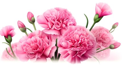 A bouquet of pink flowers with a white background The flowers are arranged in a way that they are not overlapping each other giving the impression of a clean and organized display

