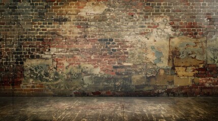 Background design with a brick backdrop