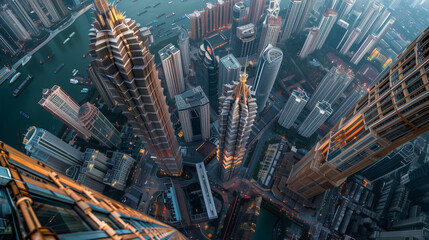 Vu drone de Hong Kong