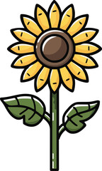 Sunflower Hand Drawn Illustration