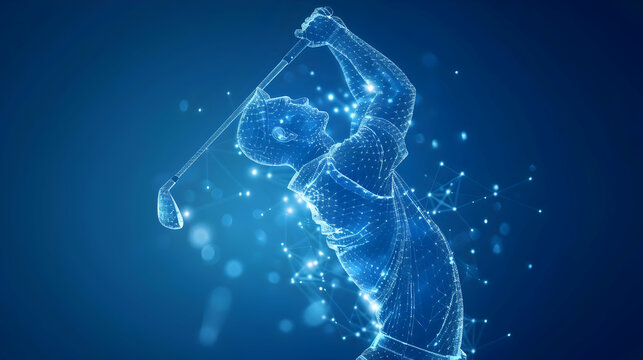 Injury prevention and recovery for golfers focus on, health tips, futuristic, composite, physiotherapy clinic