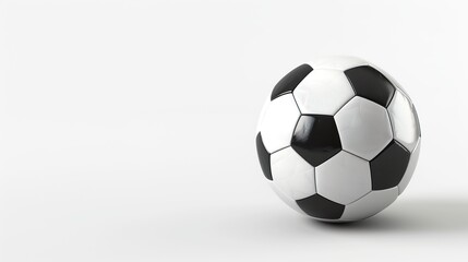 Fototapeta premium Soccer ball on a white background