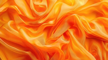 Decorative orange cloth as background