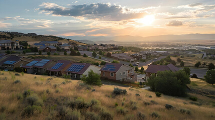 Obraz premium A community solar project