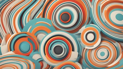 Naklejka premium seamless pattern with circles