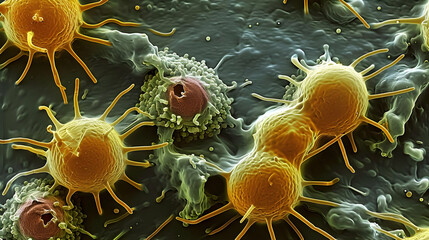 A close-up of Ito cells