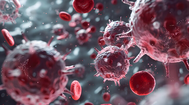 A detailed view of monocytes