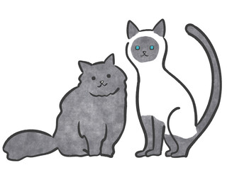 二匹の猫