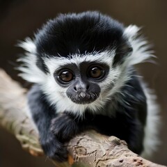 Small Black and White monkey

