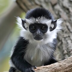 Small Black and White Monkey