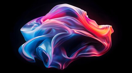 Mesmerizing Liquid-Like Shapes:Vibrant Fluid Motions in Ethereal Colors