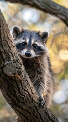 Fototapeta premium Raccoon in nature
