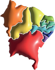 nordeste, nordestino, dia do nordestino, dia do nordeste, mapa do nordeste © Manoel