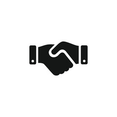 Hand shake icon vector. EPS 10 editable vector