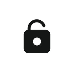 Unlock icon vector. EPS 10 editable vector