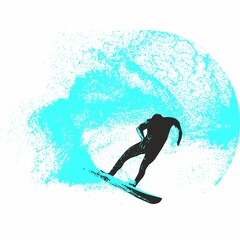 surfista, tabla de surf, vector, surf, ola, surfer, grafico, mar, deporte
