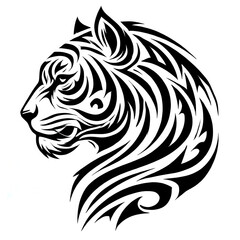 Fototapeta premium TRIBAL TATOO トライバル タトゥ 刺青 蝶 和柄 虎 tiger