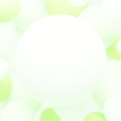 3D背景素材_カラーボール_緑
