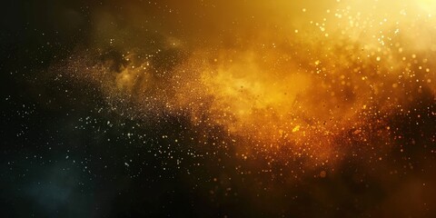 Fototapeta premium Abstract Golden Dust and Smoke Background