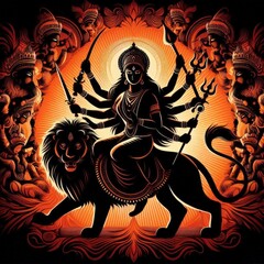 Ma Durga or the Indian festival in Bengal