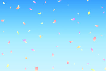 背景素材_紙吹雪_カラフル_パステルカラー