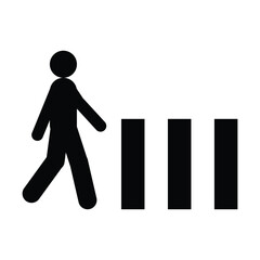 road crossing icon