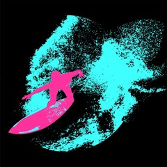 surfista, tabla de surf, vector, surf, ola, surfer, grafico, mar,  deporte