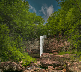 Tranquil Hemlock Falls in Cloudland Canyon