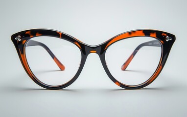Eyeglass frames for nearsightedness, farsightedness or sun protection, many shapes, many colors, both metal and plastic, colored and white backgrounds.