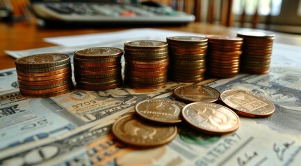 Stock market graphs, financial business, Cryptocurrency problems, graph screens, investing