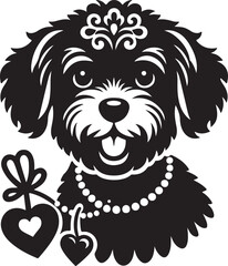 Dog Silhouette Vector Design illustration 