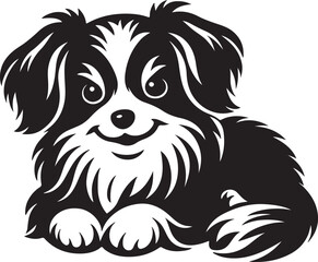 Abstract Dog Silhouette Vector Illustration